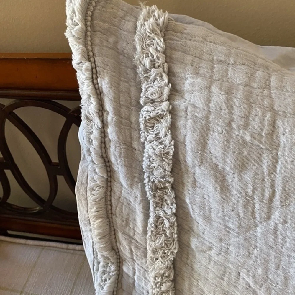Anthropologie Grey Landyn Pillow Sham